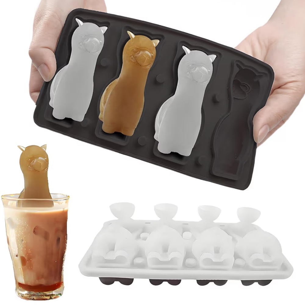 NWT 3D Alpaca Ice Cube Tray Mold